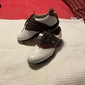 Etonic Brown leather saddle golf shoes 8.5